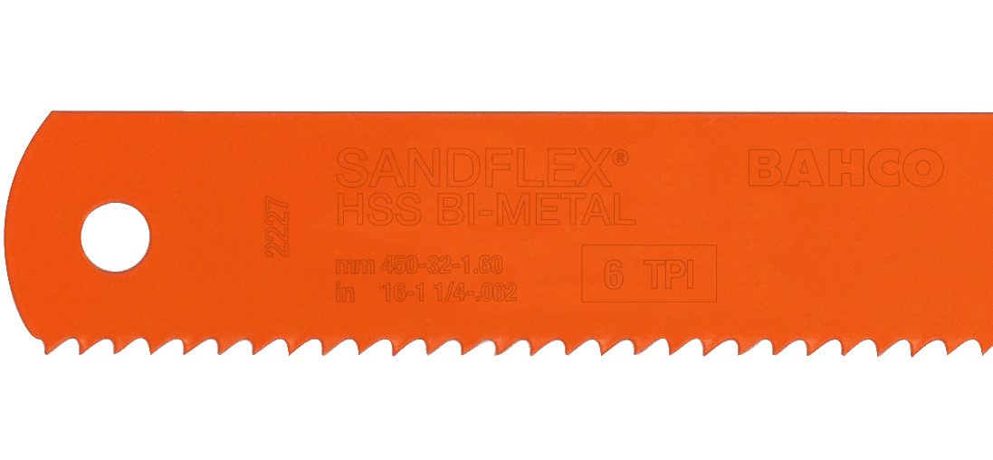 BAHCO 3809-525-38-2.00-10 Sandflex® Bi-Metal Power Hacksaw Blade - Image 3