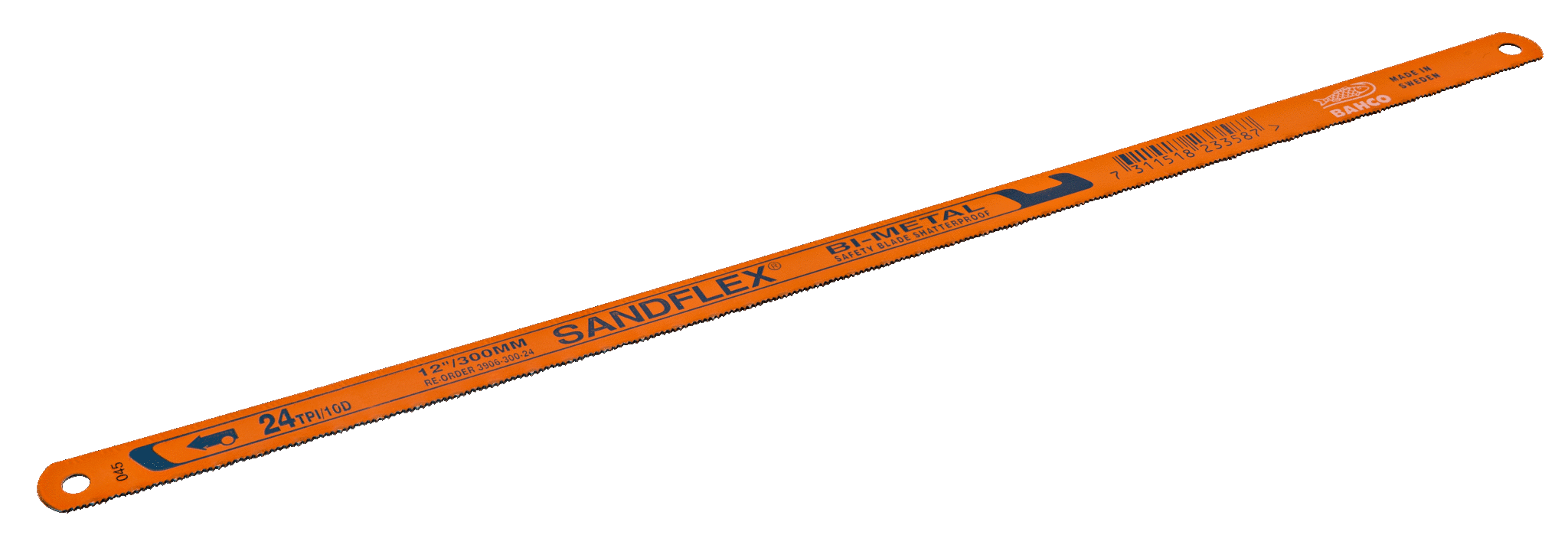BAHCO 3906-300-18-2P Sandflex® Bi-Metal Hand Hacksaw Blade