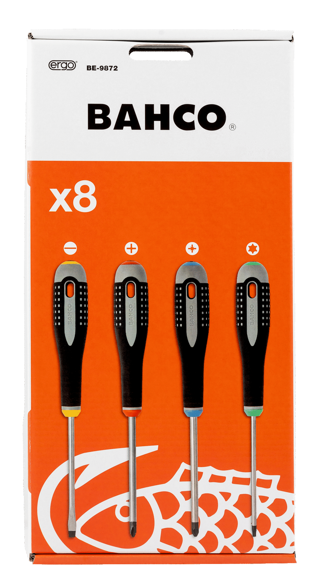 Bahco BE-9872 ERGO™ Slotted/Phillips/Pozidriv/Torx® Screwdriver Set - Image 4