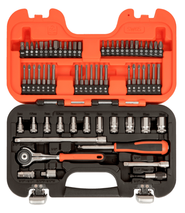 Bahco SW65 1/4" Square Drive Socket Set