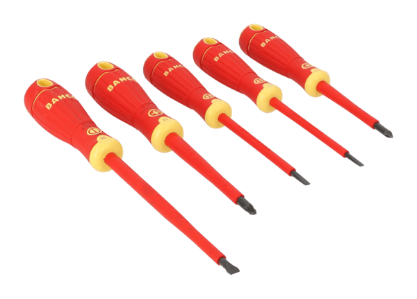 Bahco B220.015 Insulated Slotted and Pozidriv Screwdriver Set