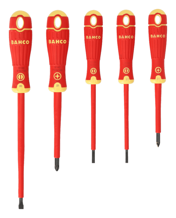 Bahco B220.015 Insulated Slotted and Pozidriv Screwdriver Set - Image 2